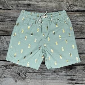 Drill Clothing Mint Green Pineapple Shorts Mens Medium NEW